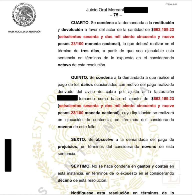 Resolución favorable: cancelación y devolución — $662,159.23 - foja 2